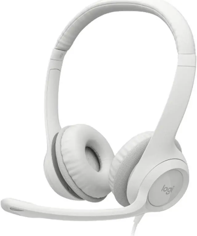 Main image of Logitech H390 Wired Headset for PC/Laptop, Stereo Headphones with Noise Cancelling Microphone, USB-A, in-Line Controls for Video Meetings, Music, Gaming and Beyond - Grey