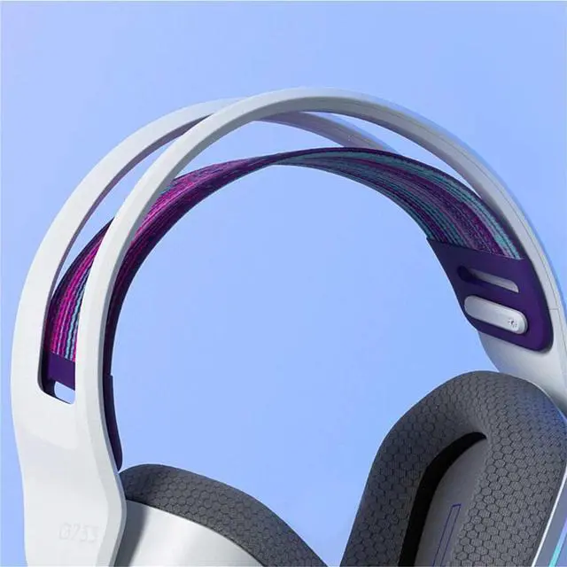 Alt view image 5 of 7 - Logitech G733 Lightweight Wireless Bluetooth Gaming Headset with Microphone, RGB Lighting, Wireless 20 meters,  USB 2.0, for Windows® 10/macOS 10.12/PlayStation® 4/game consoles,  type A, WHITE