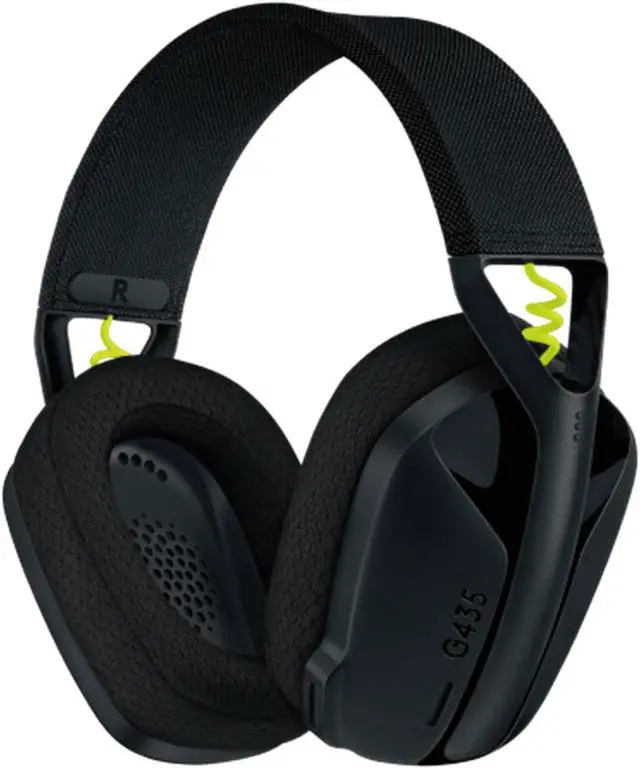 Alt view image 4 of 7 - Logitech G435 Lightweight Wireless Bluetooth Gaming Headset with Microphone, HD Sound Quality, USB 2.0, type A, for Windows® 10macOS® X 10.14PlayStation 5 or 4Nintendo Switch, Dolby Atmos,  Black