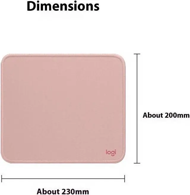 Alt view image 4 of 7 - Logitech Logitech Mouse Pad Anti-slip Mouse Pad, Spill Resistant, Non-Slip Rubber Backing, Low Friction, Black