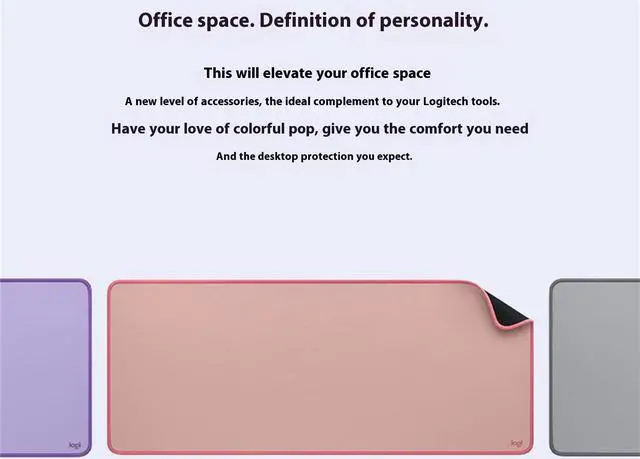 Alt view image 3 of 7 - Logitech Logitech Mouse Pad Anti-slip Mouse Pad, Spill Resistant, Non-Slip Rubber Backing, Low Friction, Black