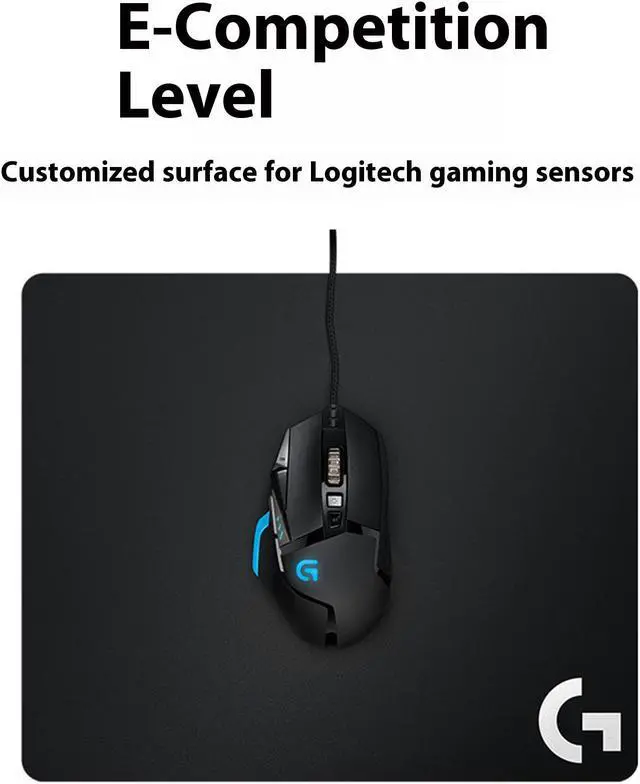 Alt view image 5 of 7 - Logitech G640 Gaming Mouse Pad Gaming Mouse Pad, Stable and Comfortable, Non-Slip Rubber Base, Low Friction, Black
