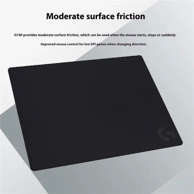 Alt view image 7 of 7 - Logitech G640 Gaming Mouse Pad Gaming Mouse Pad, Stable and Comfortable, Non-Slip Rubber Base, Low Friction, Black
