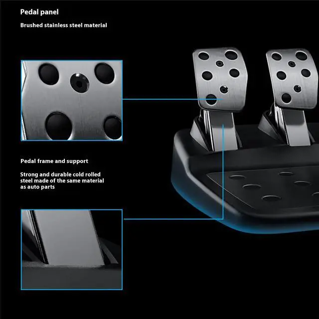 Alt view image 3 of 7 - Logitech G29 Gaming Steering Wheel Shifter, Racing Steering Wheel Shifter, Made of Steel and Leather for Durability, Racing Steering Wheel Shifter for Logitech G29 and G923 G920,Black