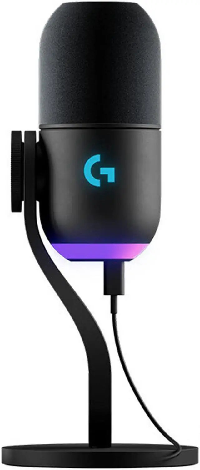 Main image of Logitech G Yeti GX Dynamic RGB Gaming Microphone, Podcast with LIGHTSYNC, Blue VO!CE, G HUB Control, Supercardioid, USB Plug and Play on PC/Mac - Black