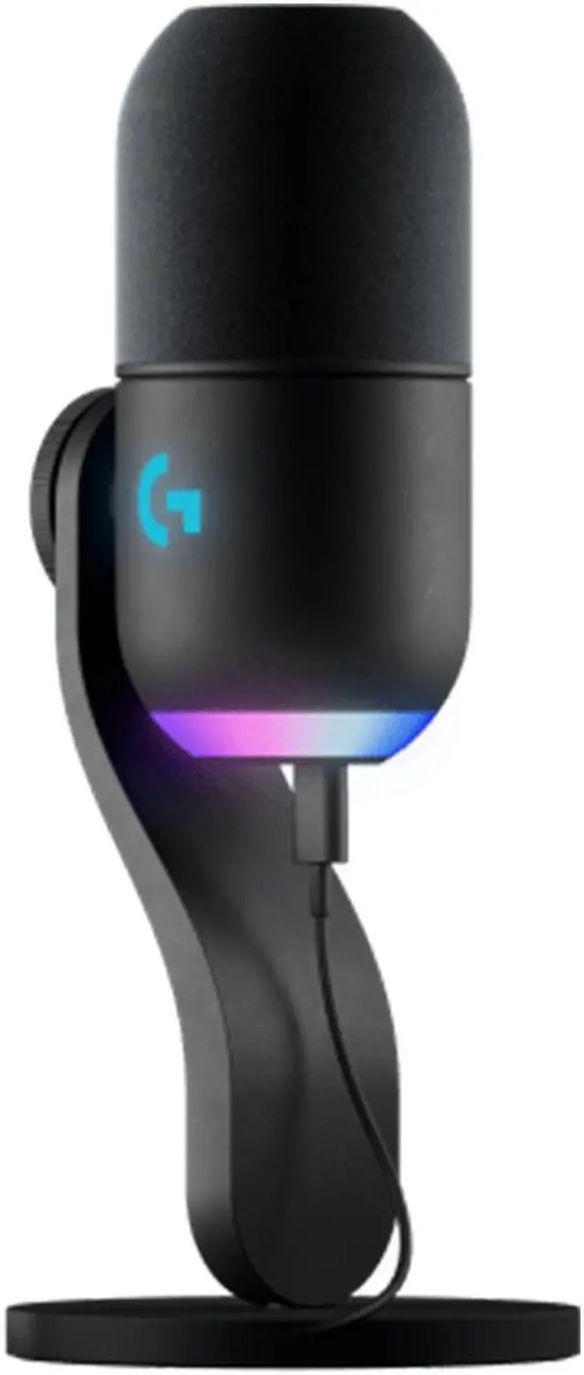 Alt view image 2 of 7 - Logitech G Yeti GX Dynamic RGB Gaming Microphone, Podcast with LIGHTSYNC, Blue VO!CE, G HUB Control, Supercardioid, USB Plug and Play on PC/Mac - Black