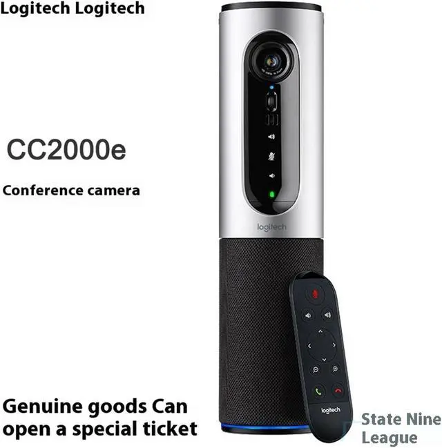 Alt view image 3 of 7 - Logitech CC2000E Mobile Office Video conferencing Webcam, Large Meeting Room Equipment, Videoconferencing, 1080p 30fps, camera, Tilt, and Zoom, IR Remote Control or via Console, Black Grey