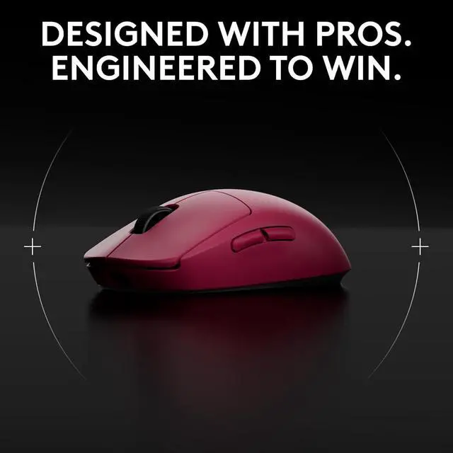 Alt view image 2 of 7 - Logitech GPW4  /( PRO 2 LIGHTSPEED)  Wireless Gaming Mouse,  GPW4 Generation, 44000dpi, HERO 2, Symmetrical Universal ,  for Windows® 7 or later/macOS 10.11 or later/ChromeOS,  pink