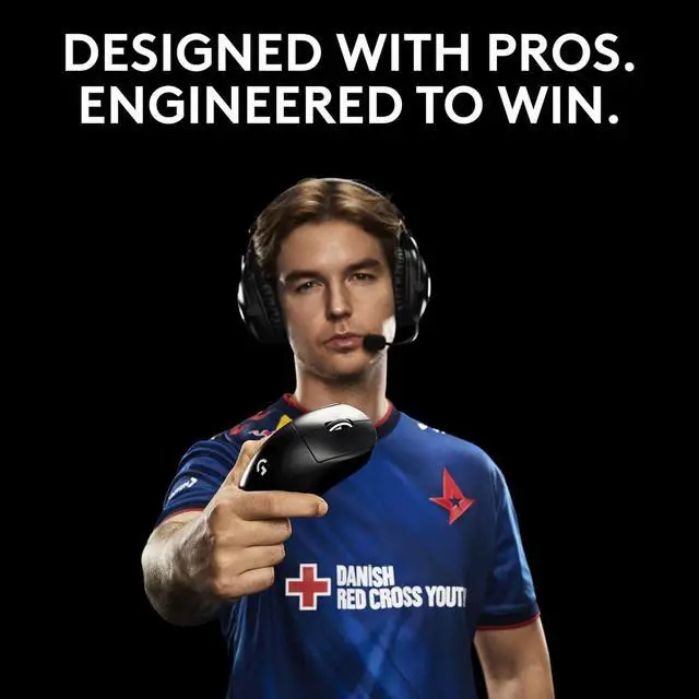 Alt view image 6 of 7 - Logitech GPW 4 / (PRO X SUPERLIGHT 2 DEX) Wireless Gaming Mouse, GPW4 Generation, 44000dpi, HERO 2, Symmetrical Universal , for Windows® 7 or later/macOS 10.11 or later/ChromeOS, pink