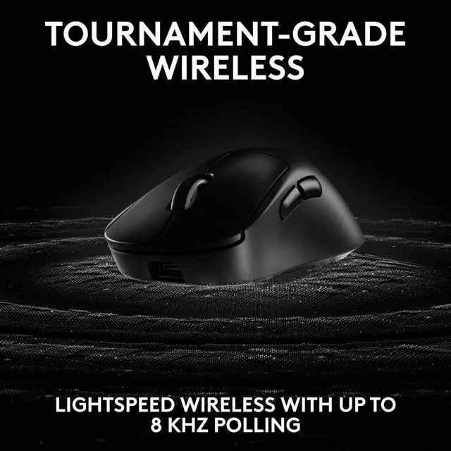 Alt view image 5 of 7 - Logitech GPW 4  /(PRO X SUPERLIGHT 2 DEX)  Wireless Gaming Mouse,  GPW4 Generation, 44000dpi, HERO 2, Symmetrical Universal ,  for Windows® 7 or later/macOS 10.11 or later/ChromeOS, black