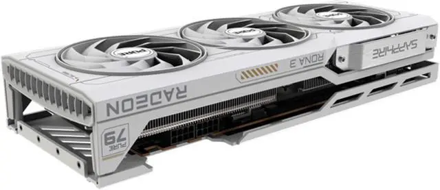 Alt view image 2 of 7 - SAPPHIRE Tech PURE Radeon RX 7900 XT 20GB OC Gaming Graphics Card,  RDNA 3, 20 Gbps, PCIe 4.0, GDDR6, HDMI 4K, DisplayPort 2.1a, Dual Ball Bearing Fans, Digital Power Design, WHITE