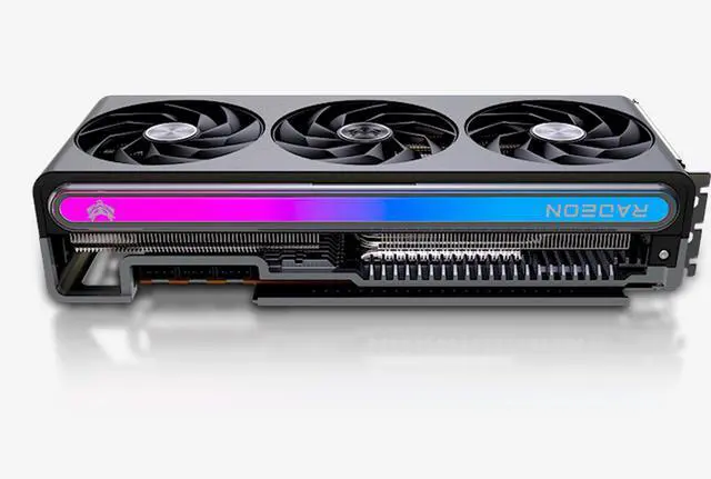 Alt view image 4 of 7 - SAPPHIRE Tech NITRO+  Radeon RX 7900 XTX OC 24GB Graphics Card, 384 bit GDDR6G PCI-Express 4.0 x16 ATX Video Card, RDNA 3 Architecture, vapor-X, for deepseek, ai model, silver