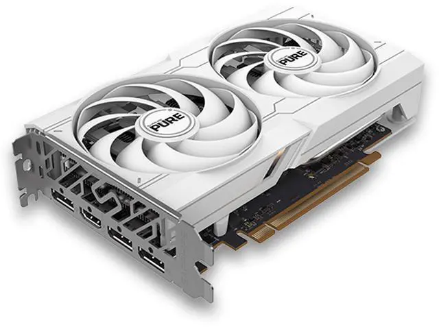 Alt view image 4 of 7 - SAPPHIRE TECH PURE Radeon RX 6600 8G D6 Graphics Card, 2491 MHz , 8GB, 128 bit, GDDR6, 14 Gbps ,RDNA 2 Architecture, PCI-Express 4.0 x8, 1080P, 140W (Board Power), White