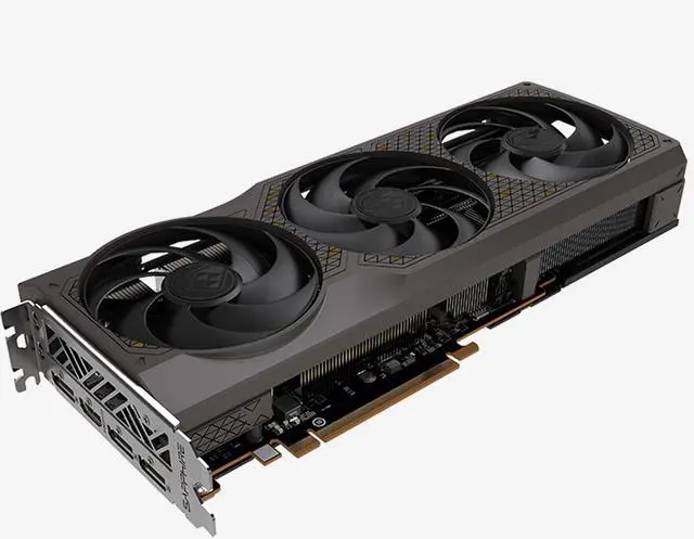 Alt view image 2 of 5 - Sapphire Tech Blackdiamond Radeon RX 7650 GRE Graphics Card, gaming video card (computer), 8GB GDDR6 128 bit 2695 MHz 18 Gbps, RDNA 3 Architecture, PCI-Express 4.0