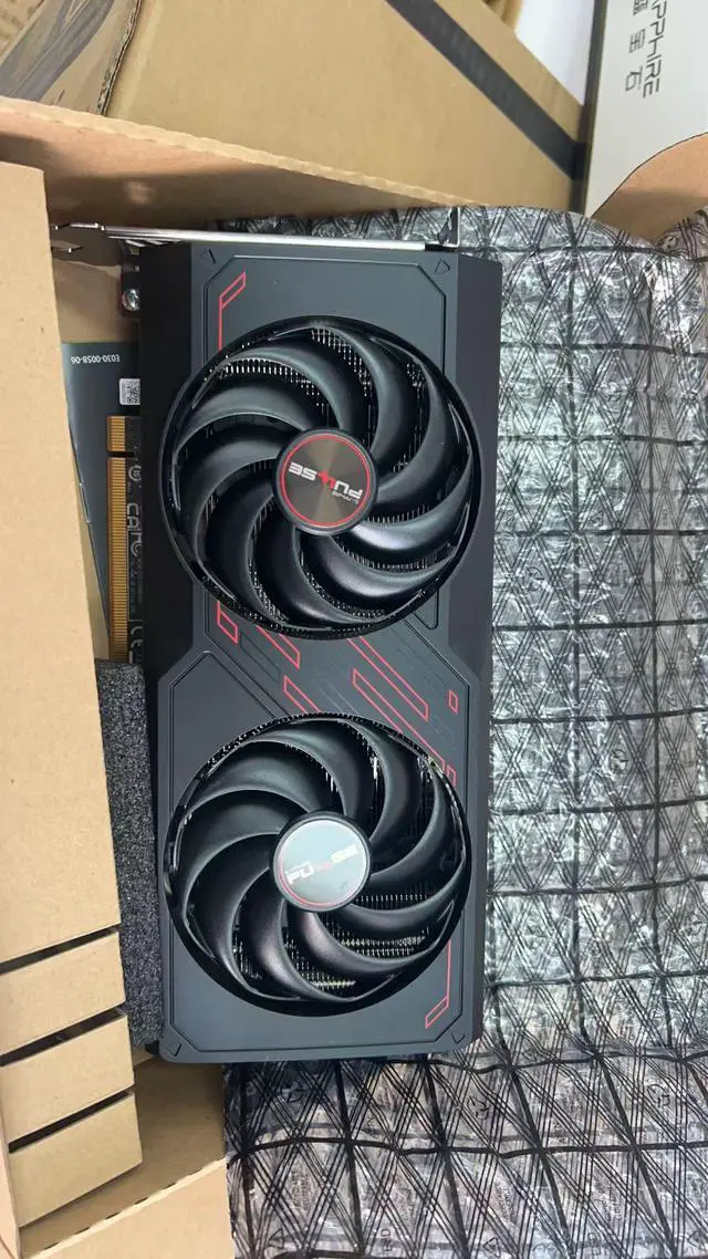 Alt view image 7 of 7 - Sapphire Tech Pulse  Radeon RX 7650 GRE Graphics Card, gaming video card (computer), 8GB GDDR6 128 bit 2695 MHz 18 Gbps, RDNA 3 Architecture, PCI-Express 4.0