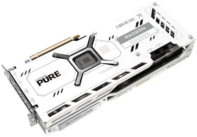Alt view image 5 of 7 - SAPPHIRE Tech PURE  Radeon RX 7900 XT 20GB OC Gaming Graphics Card,  RDNA 3, 20 Gbps, PCIe 4.0, GDDR6, HDMI 4K, DisplayPort 2.1a, Dual Ball Bearing Fans, Digital Power Design, WHITE