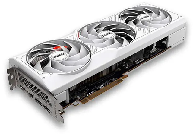 Alt view image 4 of 7 - SAPPHIRE Tech PURE RX7900 GRE 16G D6 OC Gaming Graphics Card, (PCIe 4.0, 16GB GDDR6, HDMI 4K, DisplayPort 2.1a, video card, High TG Copper PCB, Digital Power Design), WHITE