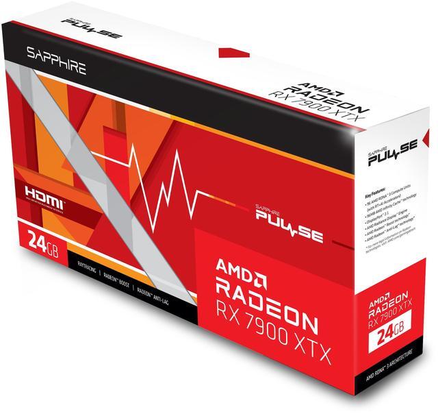 Alt view image 7 of 7 - SAPPHIRE Tech PULSE Radeon RX 7900 XTX 24GB GDDR6 PCI Express 4.0 x16 ATX Video Card 11322-02-20G