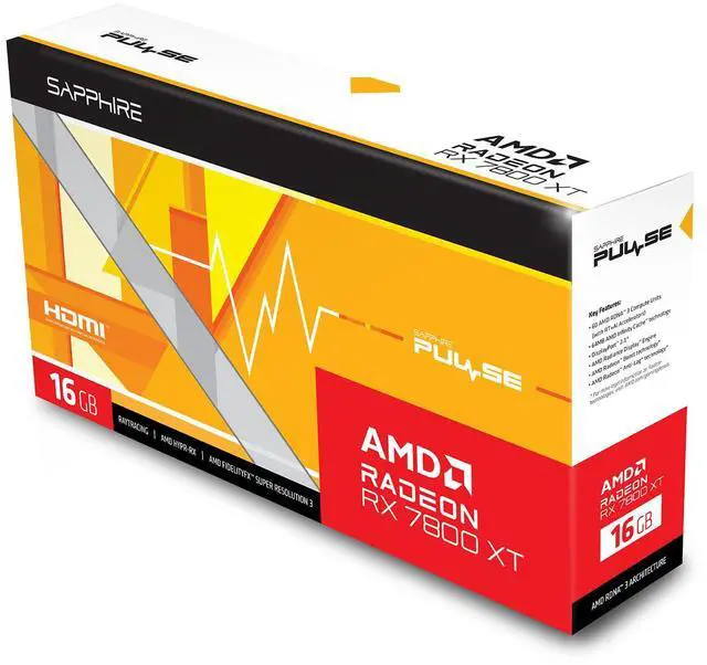 Alt view image 4 of 7 - SAPPHIRE Tech GPU+Motherboard Combo, AMD Radeon RX 7800 XT 16GB Pulse OC graphics card + NiTRO+ B650M WIFI AM5 Motherboard ( WiFi 6),GPU +motherboard 2-piece set