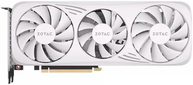 Alt view image 2 of 7 - ZOTAC GeForce RTX 4060Ti-8GB Moon White OC Graphics Card, Gaming, AI Design, Video Editing, 3D Rendering, 3 x DP, 1 x HDMI, 8GB GDDR6, 128-bit, Express 4.0 8x, 2565 MHz, 18 Gbps