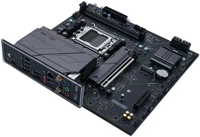 Alt view image 3 of 7 - Sapphire Tech PULSE B650M WIFI Motherboard, Desktop Motherboard, for AMD Razorback 9000/8000/7000 Series Processors, WIFI6+ Bluetooth 5, AMD B650, AM5, 1*PCIE5.0x16,1*PCIE4.0x4, 1*HDMI, 1*DP