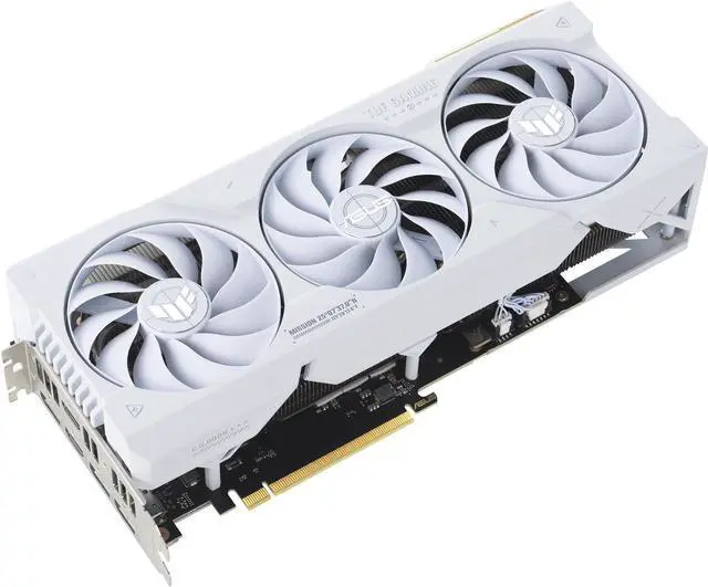 Alt view image 3 of 11 - ASUS TUF Gaming NVIDIA GeForce RTX 4070 Ti SUPER White OC Edition Gaming Graphics Card (PCIe 4.0, 16GB GDDR6X) TUF-RTX4070TIS-O16G-WHITE-GAMING,Refurbish card