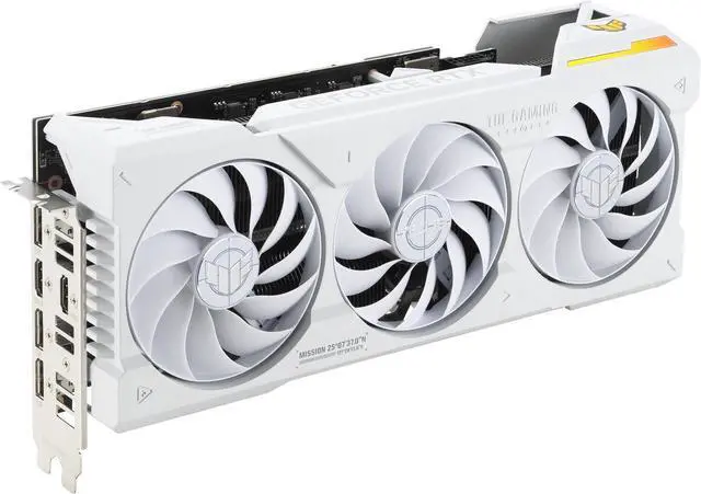 Alt view image 2 of 11 - ASUS TUF Gaming NVIDIA GeForce RTX 4070 Ti SUPER White OC Edition Gaming Graphics Card (PCIe 4.0, 16GB GDDR6X) TUF-RTX4070TIS-O16G-WHITE-GAMING,Refurbish card
