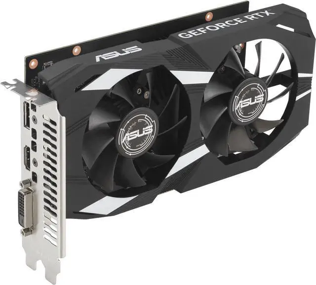 Alt view image 3 of 7 - ASUS Dual NVIDIA GeForce RTX 3050 6GB OC Edition Gaming Graphics Card - PCIe 4.0, 6GB GDDR6 Memory, HDMI 2.1, DisplayPort 1.4a, 2-slot Design, Axial-tech Fan Design, 0dB Technology, DUAL-RTX3050-O6G