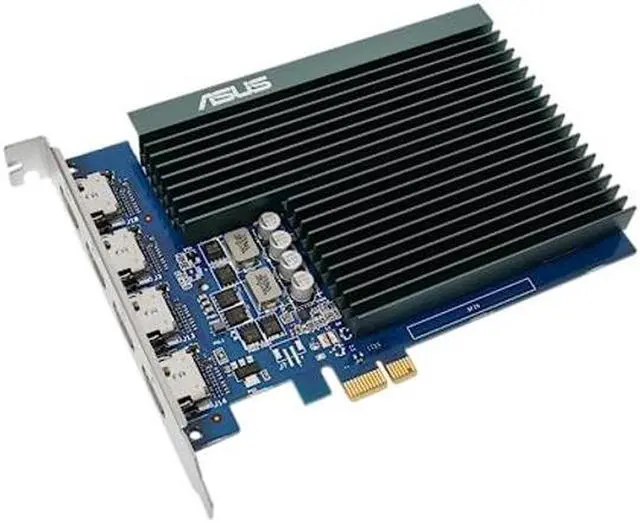 Alt view image 2 of 11 - ASUS GT730-4H-SL-2GD5//GT730 HDMI 2G GT730-4H-SL-2GD5, GeForce, W126476662 (2G GT730-4H-SL-2GD5, GeForce GT 730, 2 GB, GDDR5, 5010 MHz, 3840 x 2160 Pixels, PCI Express 2.0)