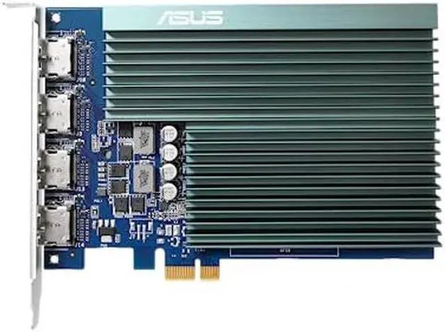 Alt view image 3 of 11 - ASUS GT730-4H-SL-2GD5//GT730 HDMI 2G GT730-4H-SL-2GD5, GeForce, W126476662 (2G GT730-4H-SL-2GD5, GeForce GT 730, 2 GB, GDDR5, 5010 MHz, 3840 x 2160 Pixels, PCI Express 2.0)