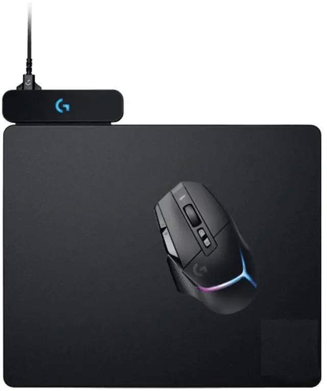 Alt view image 4 of 7 - Logitech Powerpaly 2 Wireless Rechargeable Mouse Pad, Performance Tracking Surface, Non-Slip Rubber Backing, Low Friction, Black