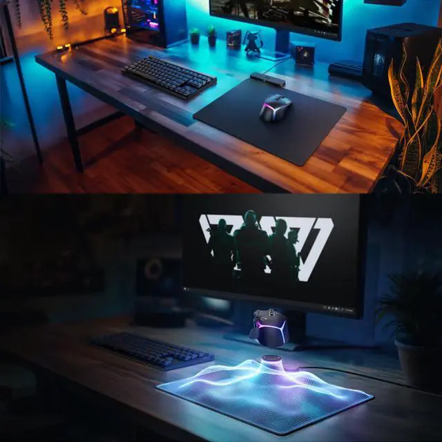 Alt view image 7 of 7 - Logitech Powerpaly 2 Wireless Rechargeable Mouse Pad, Performance Tracking Surface, Non-Slip Rubber Backing, Low Friction, Black