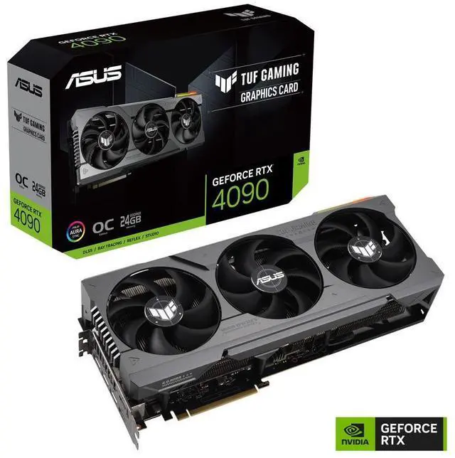Main image of ASUS TUF Gaming GeForce RTX 4090 Gaming Graphics Card (PCIe 4.0, 24GB GDDR6X, HDMI 2.1a, DisplayPort 1.4a) TUF-RTX4090-24G-GAMING