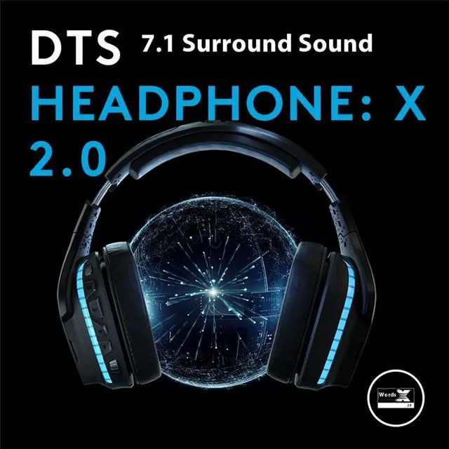 Alt view image 5 of 7 - Logitech G933S Artemis Spectrum  Wireless Gaming Headset, RGB 7.1 Dolby and DTS:X HeadphoneX Surround Sound Gaming Headset - PC, PS4, Xbox One, Switch, and Mobile Compatible - Advanced Audio Black