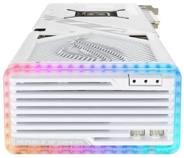 Alt view image 4 of 7 - ASUS ROG Strix GeForce RTX 4080 OC WHITE Edition Gaming Graphics Card (PCIe 4.0, 16GB GDDR6X, HDMI 2.1a, DisplayPort 1.4a) ROG-STRIX-RTX4080-O16G-WHITE Video Card