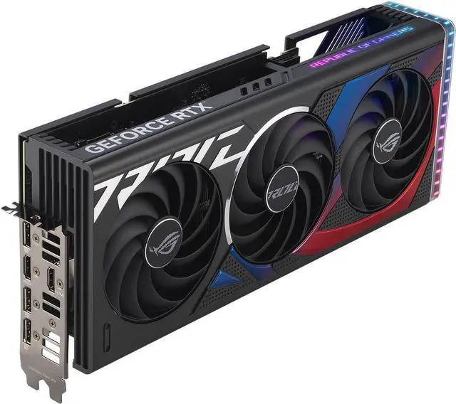 Alt view image 6 of 7 - ASUS ROG Strix GeForce RTX 4070 SUPER Gaming Graphics Card (PCIe 4.0, 12GB GDDR6X, DLSS 3, HDMI 2.1a, DisplayPort 1.4a, Aura Sync) ROG-STRIX-RTX4070S-12G-GAMING