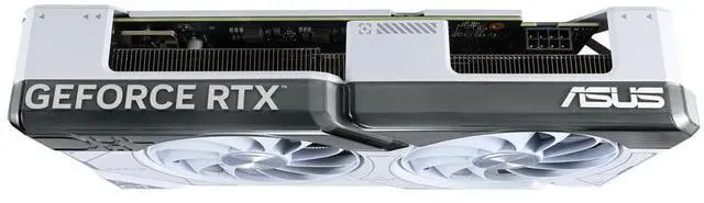 Alt view image 4 of 7 - ASUS Dual GeForce RTX 4070 White OC Edition 12GB GDDR6X (PCIe 4.0, 12GB GDDR6X, DLSS 3, HDMI 2.1, DisplayPort 1.4a, 2.56-slot design, Axial-tech fan design) DUAL-RTX4070-O12G-WHITE