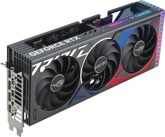 Alt view image 5 of 7 - ASUS ROG Strix GeForce RTX 4060 Ti Gaming Graphics Card (PCIe 4.0, 8GB GDDR6, DLSS 3, HDMI 2.1, DisplayPort 1.4a) ROG-STRIX-RTX4060TI-8G-GAMING