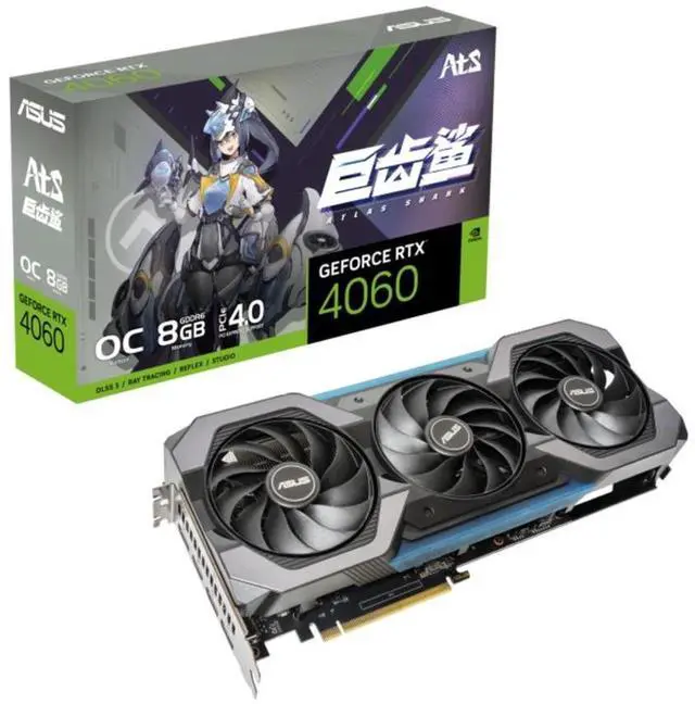 Main image of ASUS ATS GeForce RTX 4060 8GB Graphics Card , ATS-RTX4060-O8G-GAMING Video Graphics Card GPU