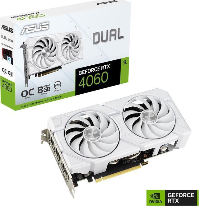 ASUS Dual GeForce RTX 4060 Graphics Card DUAL-RTX4060-O8G-EVO-WHITE