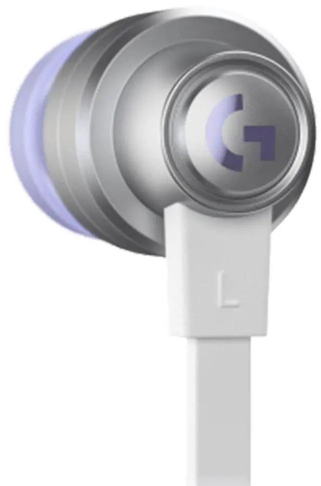 Alt view image 4 of 6 - Logitech G333 Wired VR Earphones for Oculus Quest 2 - Oculus Ready - Custom-length Cable and Straps - Dual Driver Audio Designed for Gaming - Durable Aluminum Housing - Low-Latency 3.5 mm Aux White