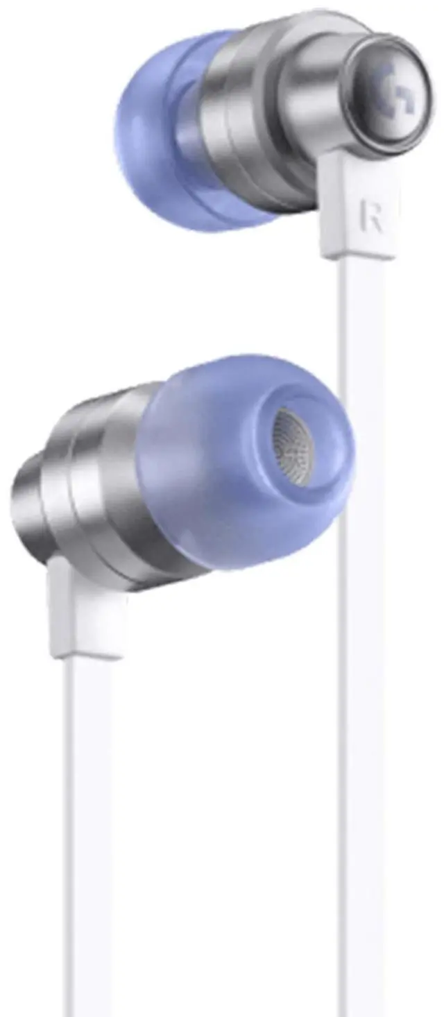 Main image of Logitech G333 Wired VR Earphones for Oculus Quest 2 - Oculus Ready - Custom-length Cable and Straps - Dual Driver Audio Designed for Gaming - Durable Aluminum Housing - Low-Latency 3.5 mm Aux White