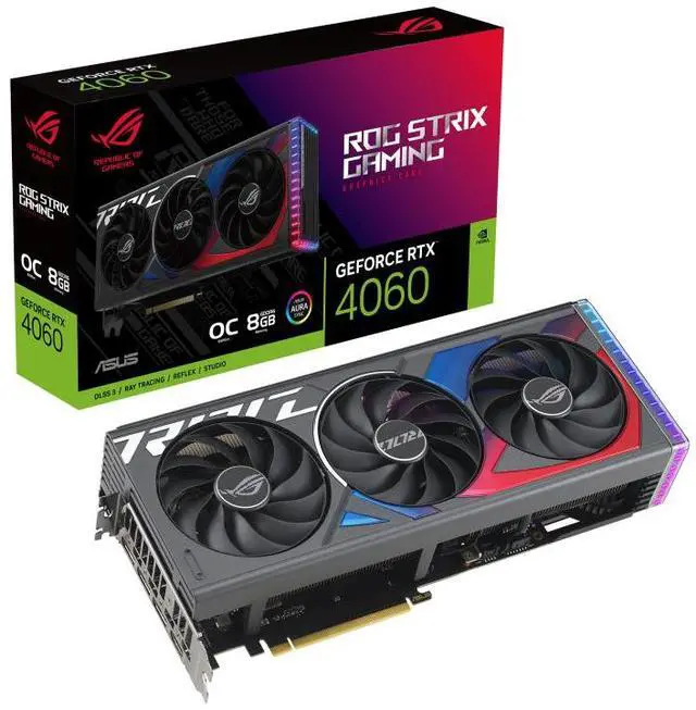 Main image of ASUS GeForce RTX 4060 8GB ROG-STRIX-RTX4060-O8G-GAMING Video Graphics Card GPU