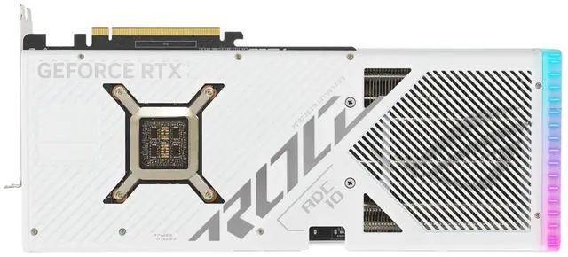 Alt view image 6 of 7 - ASUS ROG Strix GeForce RTX 4090 White OC Edition Gaming Graphics Card (PCIe 4.0, 24GB GDDR6X, HDMI 2.1a, DisplayPort 1.4a) ROG-STRIX-RTX4090-O24G-WHITE