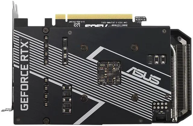 Alt view image 8 of 11 - ASUS Dual GeForce RTX 3060 Ti V2 MINI OC Edition 8GB GDDR6 PCI Express 4.0 Video Card DUAL-RTX3060TI-O8G-MINI-V2 (LHR)