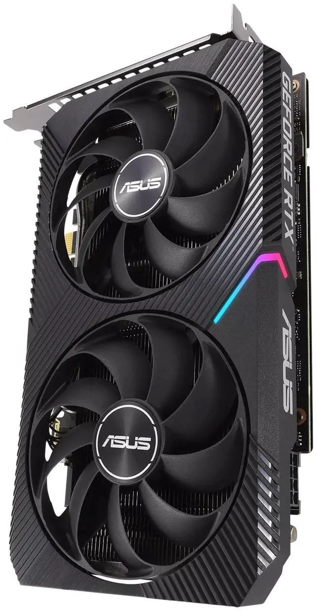 Alt view image 6 of 11 - ASUS Dual GeForce RTX 3060 Ti V2 MINI OC Edition 8GB GDDR6 PCI Express 4.0 Video Card DUAL-RTX3060TI-O8G-MINI-V2 (LHR)