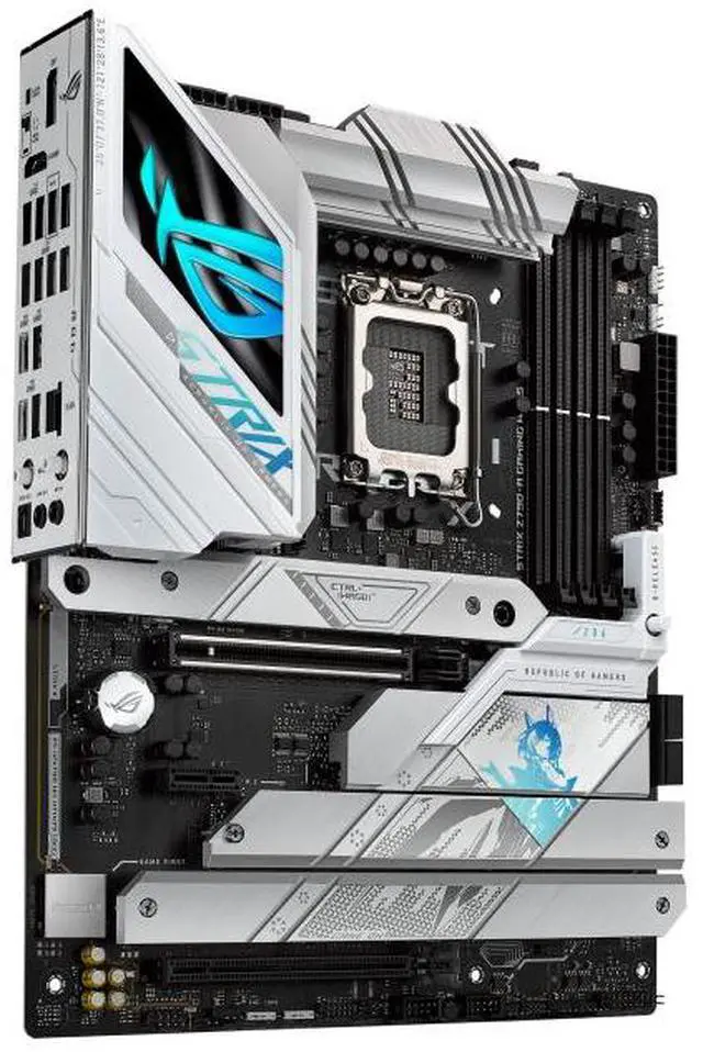 Alt view image 2 of 7 - ASUS ROG Strix Z790-A Gaming WiFi S Motherboard, Z790 LGA 1700 ATX Motherboard, Advanced AI PC-ready, 16+1+2stages, DDR5, WiFi 7, 3x PCIe® 5.0 M.2, USB Type-C®, AI Overclocking/Cooling/AURA SYNC light