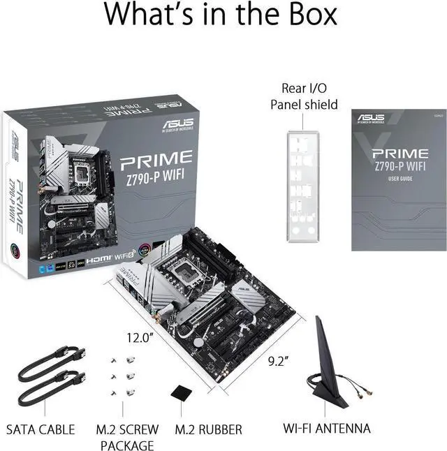 Alt view image 6 of 7 - ASUS Prime Z790-P WiFi LGA 1700(Intel 14th & 13th &12th Gen) ATX motherboard (PCIe 5.0,DDR5,14+1 Power Stages,3x M.2,WiFi 6,Bluetooth v5.2,2.5Gb LAN,front panel USB 3.2 Gen 2 Type-C,Thunderbolt 4(USB
