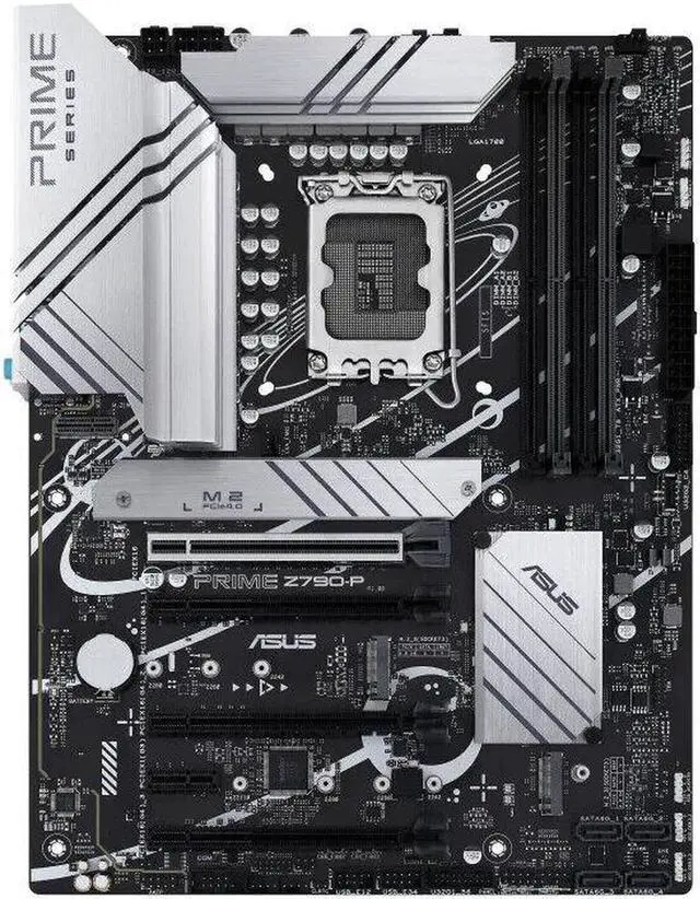 Alt view image 2 of 7 - ASUS Prime Z790-P WiFi LGA 1700(Intel 14th & 13th &12th Gen) ATX motherboard (PCIe 5.0,DDR5,14+1 Power Stages,3x M.2,WiFi 6,Bluetooth v5.2,2.5Gb LAN,front panel USB 3.2 Gen 2 Type-C,Thunderbolt 4(USB