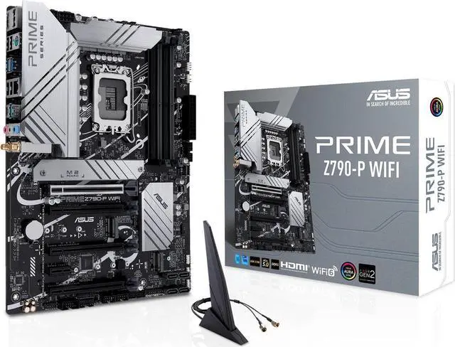 Alt view image 5 of 7 - ASUS Prime Z790-P WiFi LGA 1700(Intel 14th & 13th &12th Gen) ATX motherboard (PCIe 5.0,DDR5,14+1 Power Stages,3x M.2,WiFi 6,Bluetooth v5.2,2.5Gb LAN,front panel USB 3.2 Gen 2 Type-C,Thunderbolt 4(USB